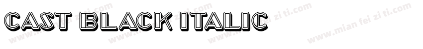 Cast Black Italic字体转换